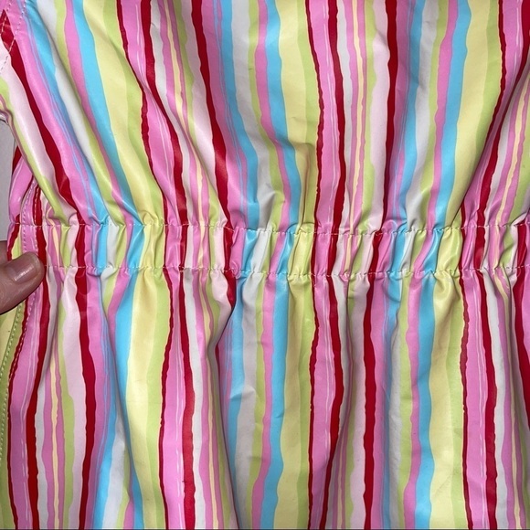 Carter’s Multicolor Striped Hooded Raincoat – Girls 3T - Picture 8 of 11